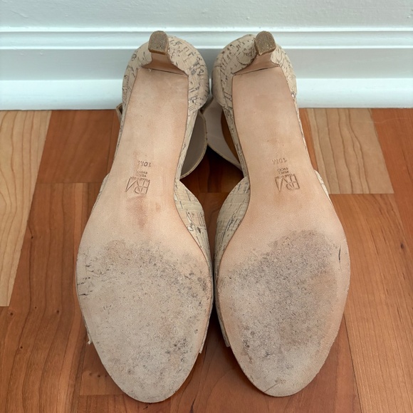 Pelle Moda Cork Ankle Strap Kitten Heel Size 10 - Picture 7 of 9